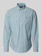 Fynch-Hatton Regular Fit Freizeithemd mit Button-Down-Kragen in Hellgr...