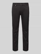 BOSS Slim Fit Stoffhose mit Stretch-Anteil Modell 'Delaware' in Black,...