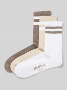 MCNEAL Socken mit elastischem Rippenbündchen im 3er-Pack in Beige Mela...