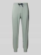 Christian Berg Men Relaxed Fit Sweatpants mit Tunnelzug in Metallic Gr...