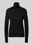 Christian Berg Woman Strickpullover mit Rollkragen in Black, Größe L