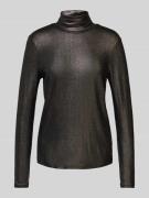 Christian Berg Woman Longsleeve mit Rollkragen in Silber, Größe 34