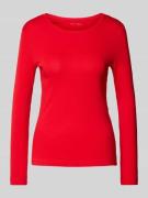 Christian Berg Woman Shaped Fit Longsleeve aus reiner Baumwolle in Rot...