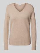 Christian Berg Woman Regular Fit Strickpullover mit V-Ausschnitt in Me...