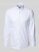 ETERNA Slim Fit Business-Hemd mit Haifischkragen in Bleu, Größe 38