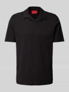 HUGO Poloshirt mit Reverskragen Modell 'Dimerspolo' in Black, Größe XL