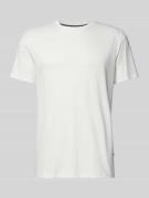 OLYMP Level Five T-Shirt mit geripptem Rundhalsausschnitt in Offwhite,...