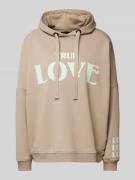 miss goodlife Hoodie mit Statement-Print Modell 'True Love' in Sand, G...