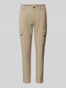 Christian Berg Woman Skinny Fit Cargohose mit Gürtelschlaufen in Beige...