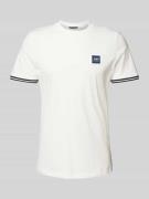 Antony Morato T-Shirt mit Label-Badge in Weiss, Größe XXL