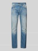 Antony Morato Cropped Slim Fit Jeans mit Ketten-Detail in Jeansblau, G...