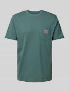 Carhartt Work In Progress T-Shirt mit Brusttasche in Lind, Größe M