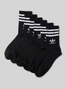 adidas Originals Socken mit Label-Print im 6er-Pack in Black, Größe S