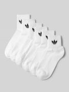 adidas Originals Socken mit Logo-Print im 6er-Pack in Weiss, Größe 34-...