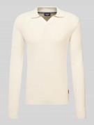 JOOP! Jeans Strickpullover mit Label-Detail Modell 'Sveno' in Offwhite...