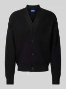 Jack & Jones Cardigan mit V-Ausschnitt Modell 'DASH' in Black, Größe L