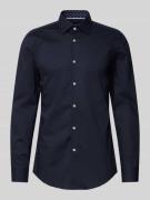 BOSS Regular Fit Business-Hemd mit Kentkragen in Marine, Größe 41