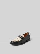 Duke & Dexter Loafer mit Allover-Muster in Black, Größe 44