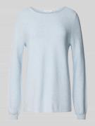 Christian Berg Woman Loose Fit Strickpullover mit Ballonärmeln in Bleu...