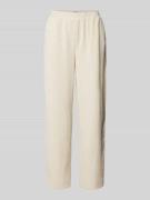 ICHI Straight Leg Cordhose mit elastischem Bund Modell 'KATE' in Beige...