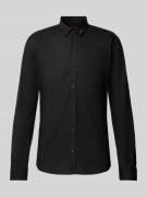 HUGO Freizeithemd mit Label-Detail Modell 'Ero' in Black, Größe XL