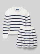 Polo Ralph Lauren Teens Strickpullover mit Label-Patch in Offwhite, Gr...