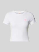 Levi's® Slim Fit T-Shirt mit Label-Patch in Weiss, Größe L