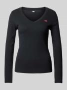 Levi's® Longsleeve mit Label-Detail in Black, Größe M