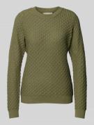 FREE/QUENT Strickpullover mit gerippten Abschlüssen Modell 'Dodo' in O...