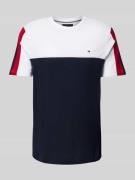 Tommy Hilfiger T-Shirt mit Logo-Stitching in Weiss, Größe L