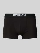 Diesel Trunks mit elastischem Logo-Bund im 3er-Pack in Black, Größe L