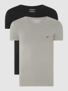 Emporio Armani T-Shirt aus Baumwolle im 2er-Pack in Black, Größe M