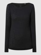 Marc O'Polo Longsleeve aus Bio-Baumwolle in Black, Größe L