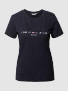 Tommy Hilfiger T-Shirt aus Baumwolle in Dunkelblau, Größe L