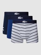 Lacoste Trunks mit Label-Detail im 3er-Pack in Marine, Größe M