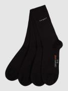 camano Socken mit Label-Stitching im 3er-Pack in Black, Größe 39-42