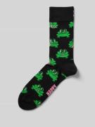 Happy Socks Socken mit Label-Print in Black, Größe 41-46