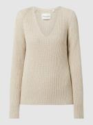 Marc O'Polo Pullover aus Bio-Baumwolle in Sand Melange, Größe XXS