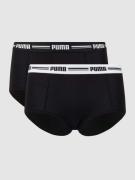 Puma Panty mit Stretch-Anteil im 2er-Pack in Black, Größe M