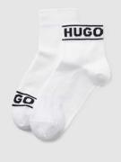 HUGO Socken mit Label-Print im 2er-Pack in Weiss, Größe 35-38