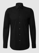 BOSS Slim Fit Businesshemd aus Popeline mit Stretch-Anteil in Black, G...