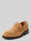 SELECTED HOMME Loafer mit strukturierter Sohle Modell 'CARTER' in Beig...