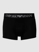 Emporio Armani Trunks mit Logo-Bund in Black, Größe L