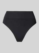 ORGANIC BASICS String mit Label-Schriftzug in Black, Größe S