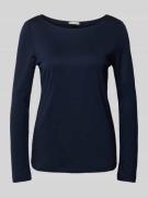 Street One Longsleeve mit Rundhalsausschnitt in Dunkelblau, Größe 44