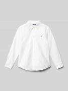 Polo Ralph Lauren Kids Freizeithemd mit Button-Down-Kragen in Weiss, G...