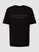 Marc O'Polo T-Shirt mit Statement- und Label-Print in Black, Größe L