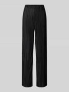 Vero Moda Plissee-Hose mit weitem Bein Modell 'PLIS' in Black, Größe M