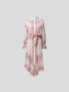 Alexandre Vauthier Blusenkleid mit floralem Allover-Muster in Rose, Gr...