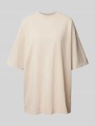 Karo Kauer Oversized T-Shirt mit Label-Print Modell 'UNITY' in Taupe, ...